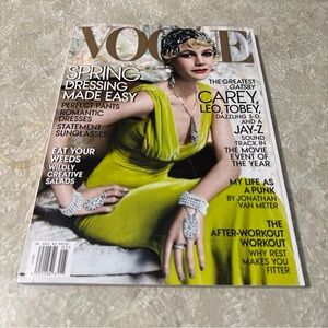 Vogue Magazine May 2013 The Greatest Gatsby Carey Mulligan Cover, Jay-Z, Punk